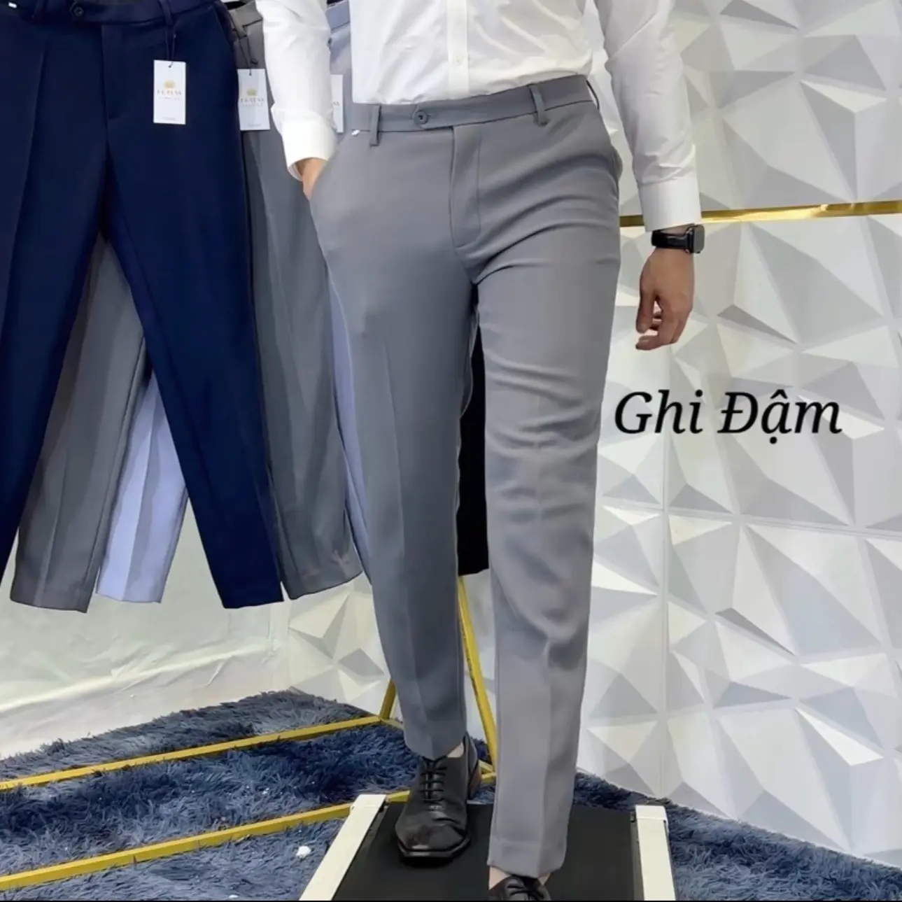 Quần âu nam cao cấp Nhung Pants 6 tông màu hot hit, đẹp đường phố sang trọng tối giản Menswear - Kate