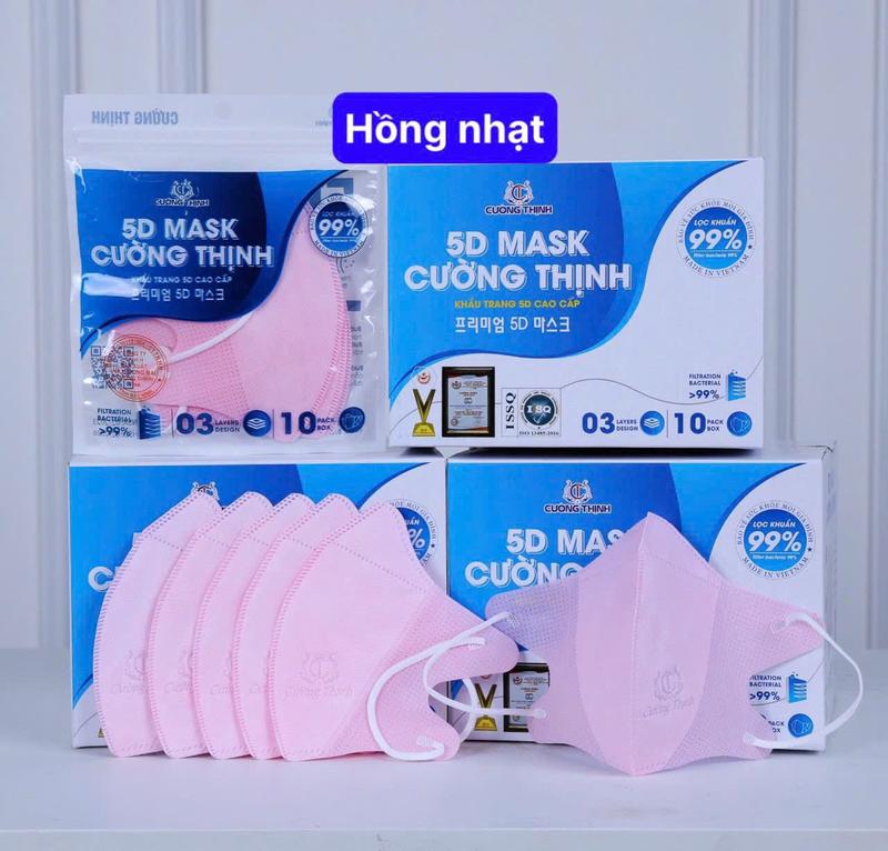 [Thùng 500 cái] Khẩu trang 5D Cường Thịnh chính hãng kháng khuẩn dày dặn mềm mại - Phụ Kiện, Accessories 2