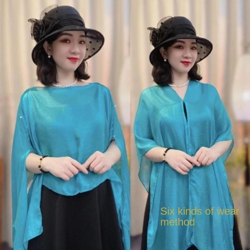 Product Introduction of Cloak Pure Color Women Shawl Chiffon Coats Jackets Capes Cardigan Shawl Women Girls 9