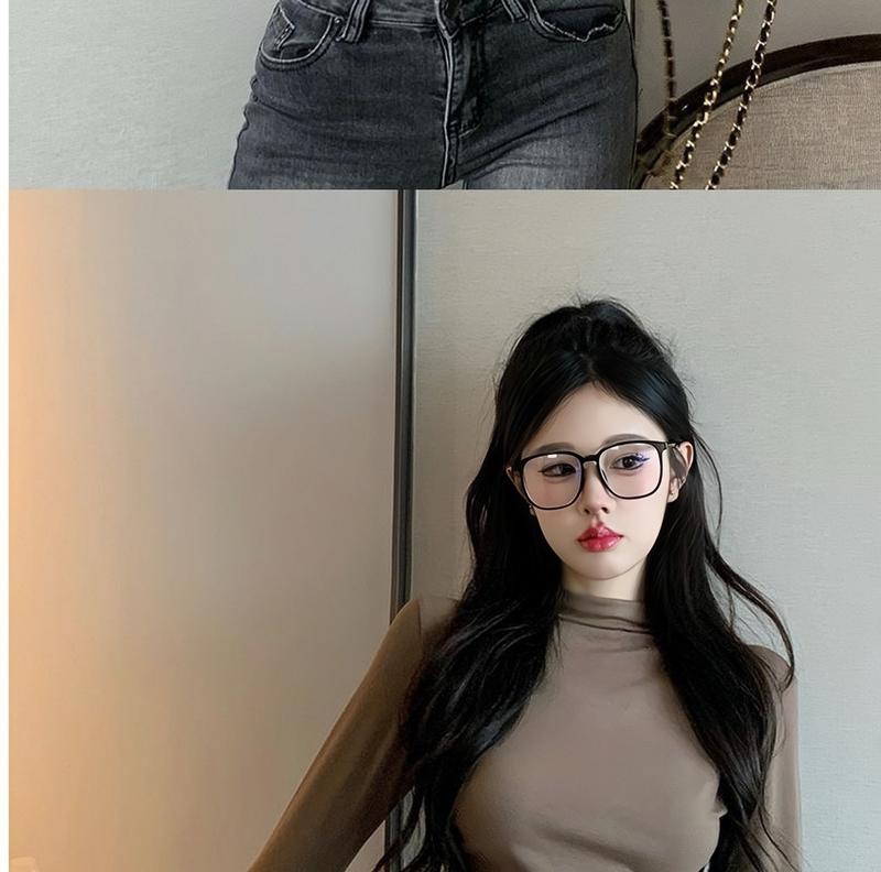 Product Introduction of Áo croptop tay dài cổ cao 3p mới 2024 thời trang crt Nữ Nâu Thun A2 Voi Women Voan Shirt Jean Kem 5