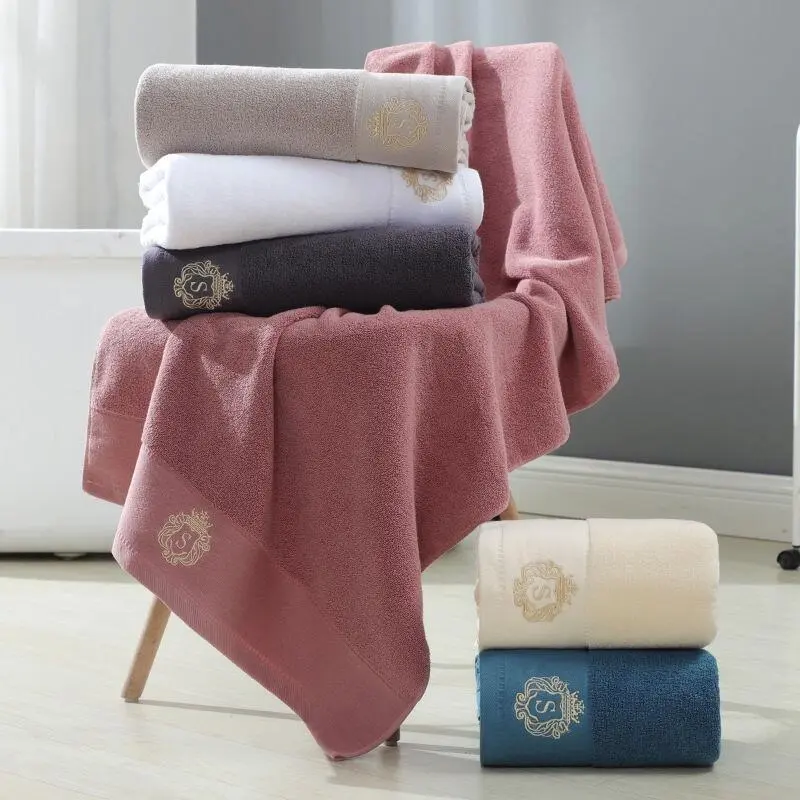 e Five-star 100 Plain Cotton Thick Soft Hotel Grade Absorbent Bath Towel