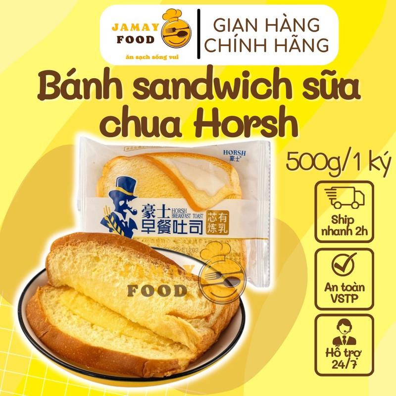 Bánh sandwich sữa chua ông già nhân kem sữa chua thơm béo | Ăn vặt Jamay Food