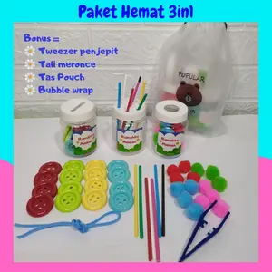 Busy Jar 3in1 Mainan Montessori