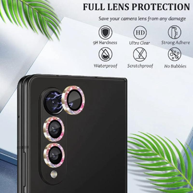 Fashionable Phone Lens Protector, 1 Count Glitter Phone Lens Protective Film, Phone Accessories Compatible with Samsung Z Flip 5 1