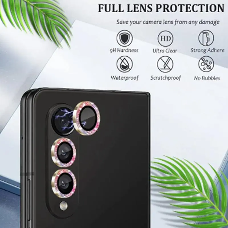 Fashionable Phone Lens Protector, 1 Count Glitter Phone Lens Protective Film, Phone Accessories Compatible with Samsung Z Flip 5 1