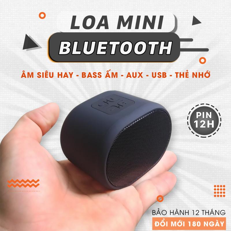 Loa bluetooth mini PKD4 bass mạnh, nghe nhạc hay cắm thẻ nhớ và USB, kết nối máy tính hay laptop
