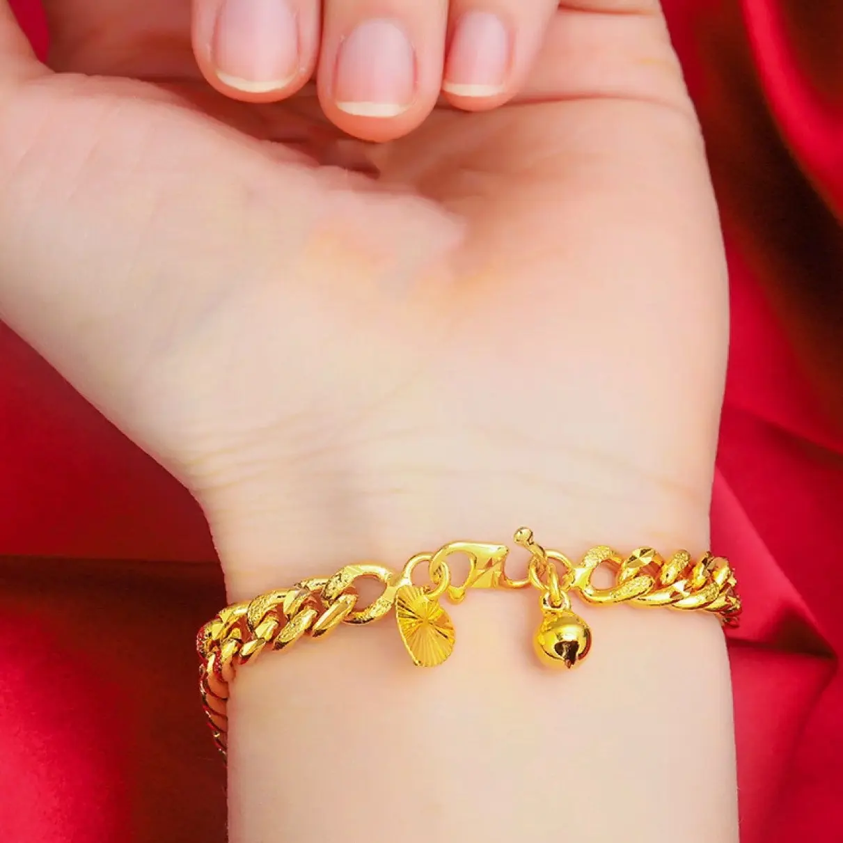 Gelang Tangan Sauh Cop 916 Emas Korea bracelet dewasa/kanak2 available long size