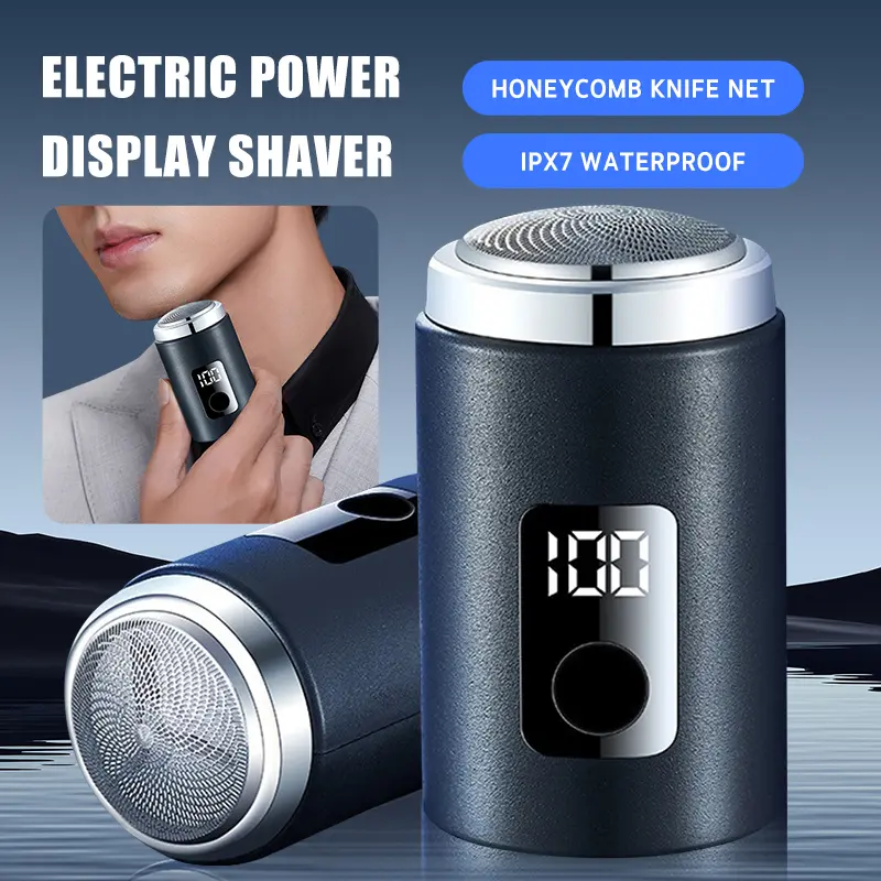 [ON SALE] Electric Shaver Charging Mini Pocket Travel RazorPortable Wireless Detachable Shaver Facial Beard And Body Hair Trimmer With LED Screen Display