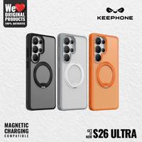 Gambar Case for Samsung Galaxy S26 Ultra KEEPHONE Omega Ring Stand 360° Magsafe - Black, S26 Ultra dari PlayWorks Store Kota Tangerang 1 Tokopedia