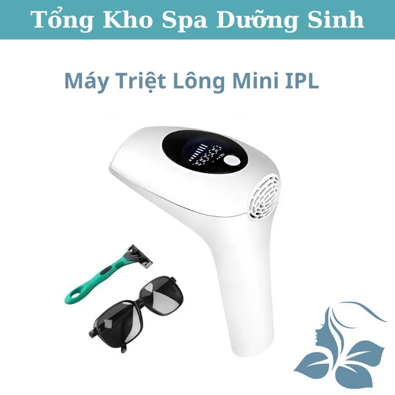 Máy Triệt Lông Mini - Tặng Gel Triệt Kính Đeo Đồ Cạo Lông Máy Triệt Khỏe 8 Cấp Độ Tông Đơ