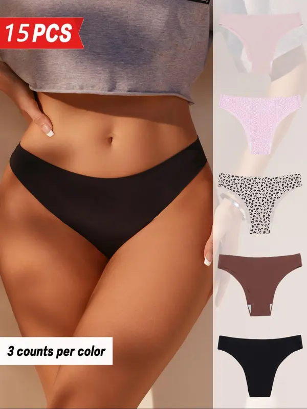 Women's Leopard Print Panty, Soft Comfy Breathable Seamless Knicker for Daily Wear, Underwear for All Seasons 0