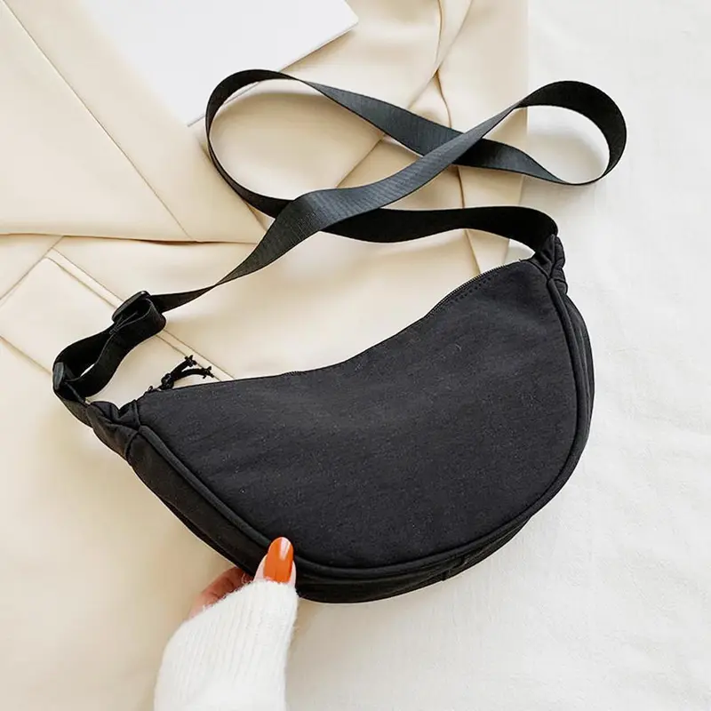Túi Messenger Đơn Giản, Thời Trang, Dành Cho Nữ, Túi Đeo Vai, Túi Bánh Bao, Nhẹ, Túi Kẹp Nách, Hàng Mới Về 3