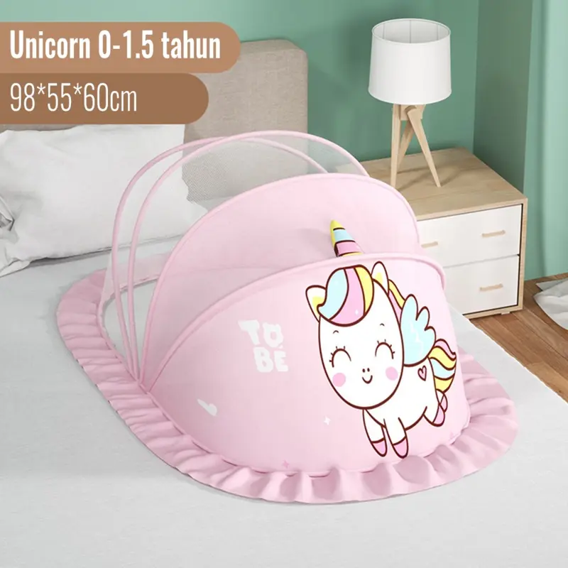 Jaringan Nyamuk Tidur Bayi Dengan Melipat Yang Bisa Dikembalikan Dan Melindungi Seluruh Lingkungan 0