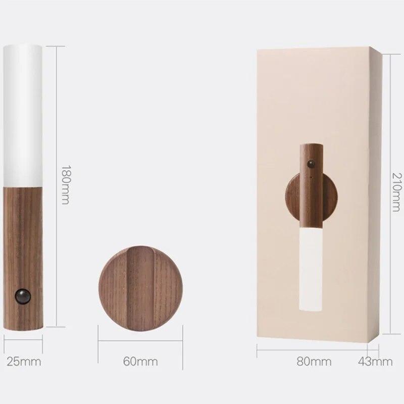 Motion Sensor Wall Light Indoor Led Magnetic Portable Lamp Charge Hallway Bedroom Wardrobe Table Stairwell Cabinet Night Light 3