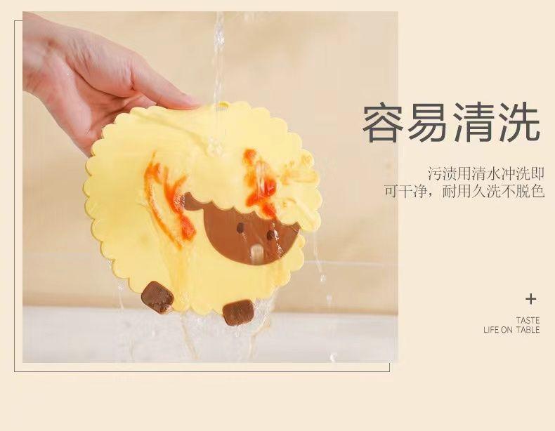 Product Introduction of Tuantuan Sheep Household Tea Cup Mat Placemat Bowl Mat Thickened Anti-scald High Temperature Resistant Food-grade Silicone Heat Insulation Mat Bowl Mat 8