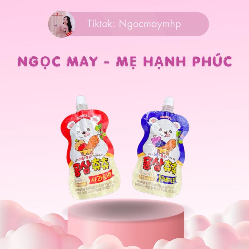 [1 Thùng] Hồng Sâm ChuChu Hàn Quốc Giúp Trẻ Phát Triển, Tăng Sức Đề Kháng, Phục Hồi Sức Khoẻ