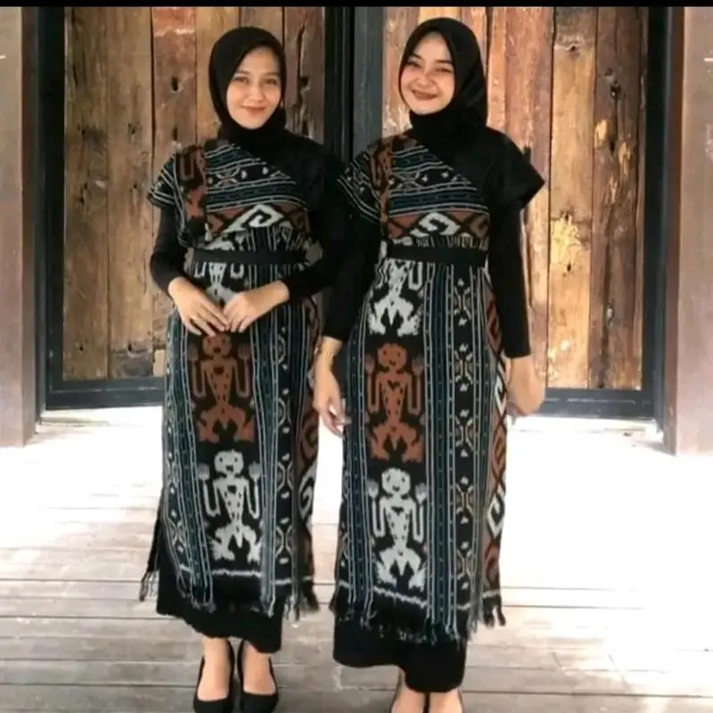 Ready stok - Dress aurora - baju couple aurora motif asmat tengkorak - couple kemeja dan dress - baju tenun kondangan - baju prewedding - baju pesta - dress tenun - batik tenun - dress etnik - baju songket - dress kondangan - tenun murah - sarimbit -
