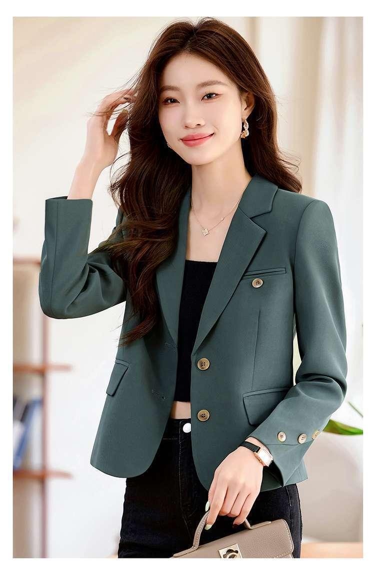 Product Introduction of Áo Khoác Vest Ngắn, Cao Cấp, Thích Hợp Cho Mùa Xuân Và Mùa Thu, Hàng Mới Về Năm 2025, Phong Cách Thường Ngày Nhỏ Thanh Lịch, Bộ Đồ Công Sở, Dành Cho Nữ, Áo Trên Top Women 17