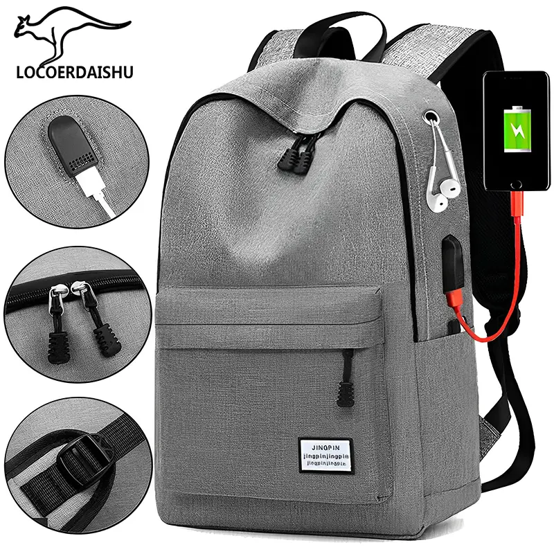 Cặp Sách, Phong Cách Đi Chơi Ba Lô Vải Bố Tối Giản, Dành Cho Nam Giới, Ba Lô Hàn Quốc, Thời Trang, Dung Lượng Lớn, Thích Hợp Cho Học Sinh Trung Học Cơ Sở, Túi Du Lịch Backpack Đeo Vai