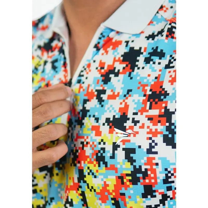 Trijee Polo / Men  / Polo Jersey / Dry Fit / MD Polo M- Multi Dots 5