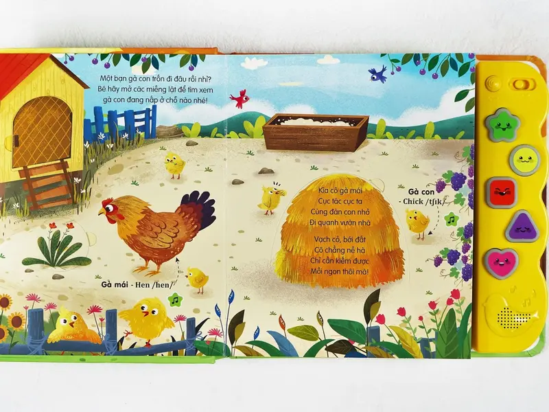 Sách Âm Thanh và Tương Tác Lật Mở Dành Cho Trẻ Từ 0 - 6 Tuổi (Nhiều Chủ Đề) - Đinh Tị Books 7