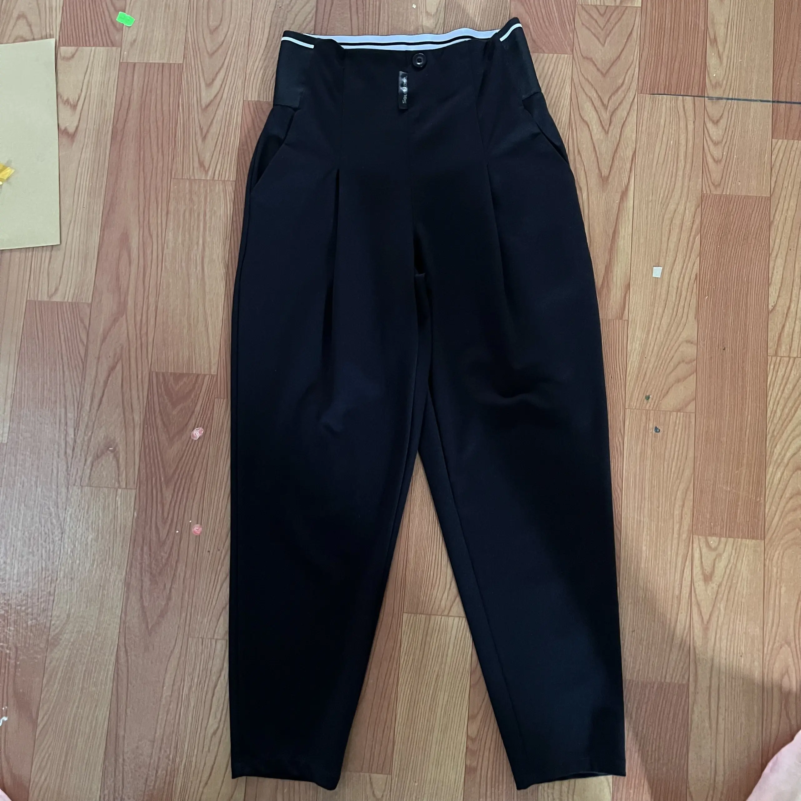 Quần baggy nữ lưng thun chất umi hàn  cao cấp -hhshop Pants
