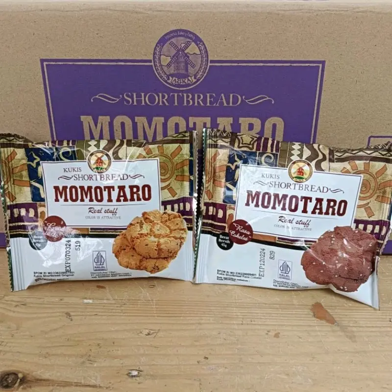 10PCS- MOMOTARO kukis cokies momotaro shortbread momotaro original 45gr momotaro coklat cokelat 45gr