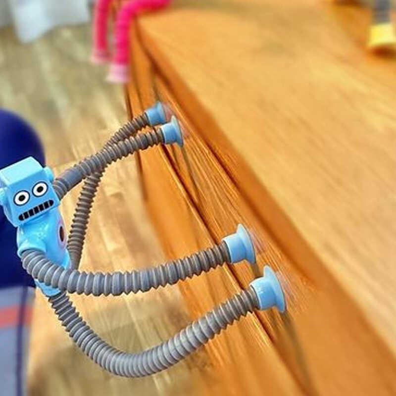 Product Introduction of 2pcs lot Suction Cup Telescc Robot Shape Stretch Tube Giraffe Educational Decompression Anti stress Squeeze Toy 12