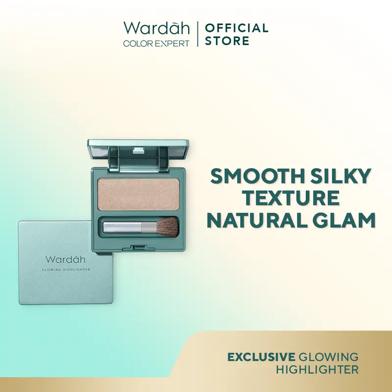 WARDAH Exclusive Glowing Highlighter - Memberikan Efek Glowing Yang Intense - Tekstur Creamy dengan Shimmer yang Halus - Tahan Lama Hingga 8 Jam dengan Hasil Akhir Natural - Makeup 0
