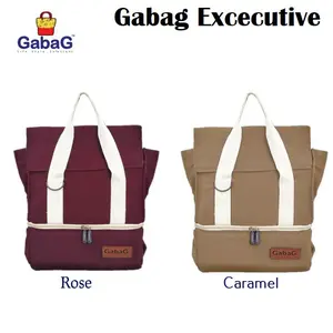 Gabag Rose / Caramel Executive Series Thermal Cooler Sling Bag Free Ice Gel 500 gr - Tas Cooler Pendingin Asi Bayi