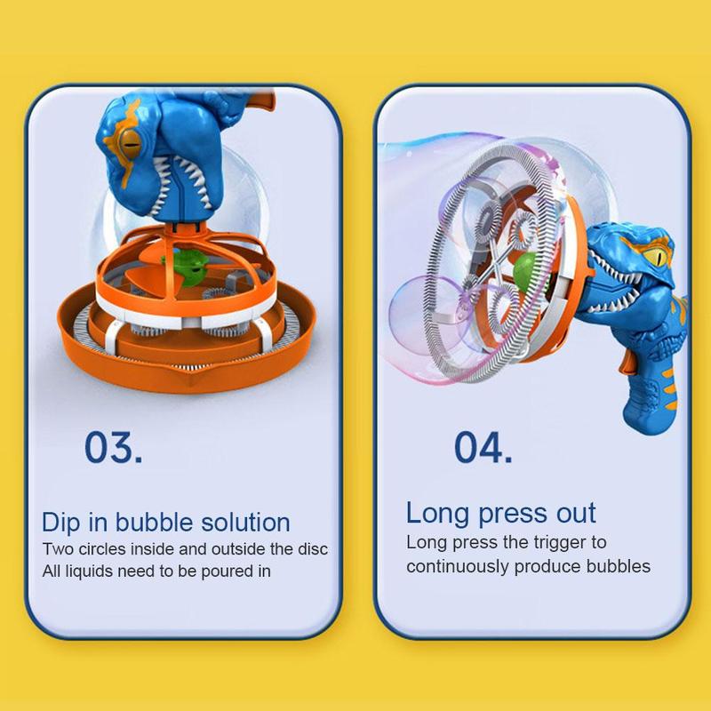 Product Introduction of Bubble Bubble Machine Dinosaur Bubbles Machine Toys Suitable For Children And Toddlers B5Y7 34