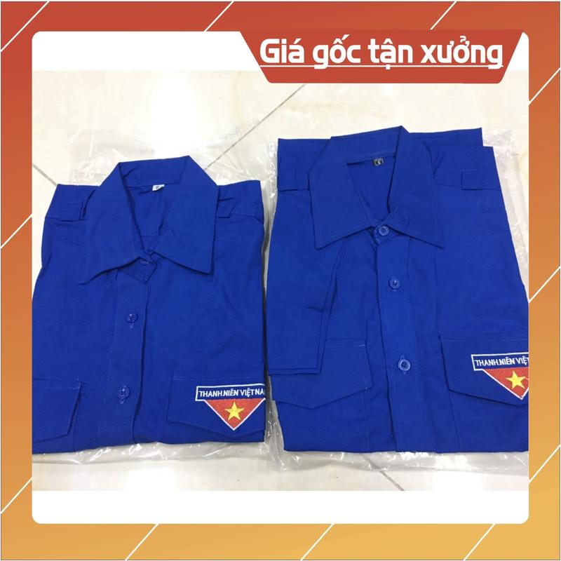 Áo Đoàn - Áo sơ mi đồng phục nam nữ đoàn thanh niên Cộc Tay - Dài Tay