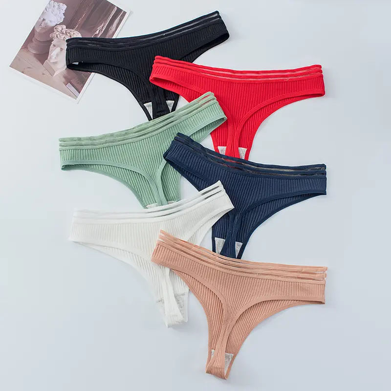 Đồ Lót Nữ Gợi Cảm Và Thoáng Khí, Quần Tam Giác, Cạp Thấp, Làm Bằng Cotton Nguyên Chất, Quần Gợi Cảm, Quần Lót Ren