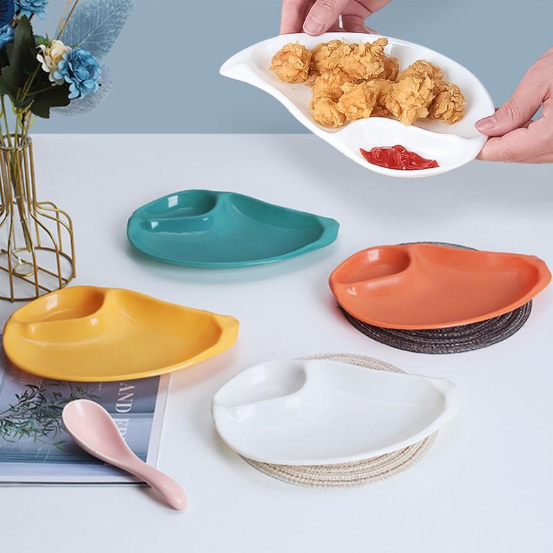 Creative Mango-shaped Seasoning Dish Multi-specification Snack French Fries Dipping Sauce Platter Wheat Straw Fiber Bowl Tableware Household Kitchen Breakfast Snack Dip Tray 0