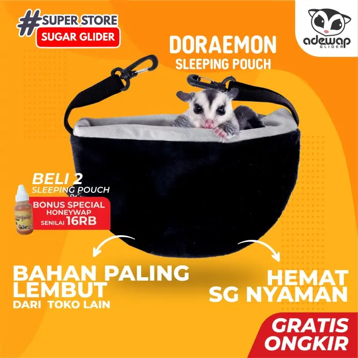 Sleeping Pouch For Sugar Glider  Kantong Tidur Doraemon 0