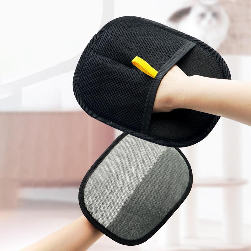 1/2/3Pcs Double Sided Pet Grooming Glove Reusable Cat Hair Remover Dog Massage Mitt Brush for Shedding Bathing Grooming 2