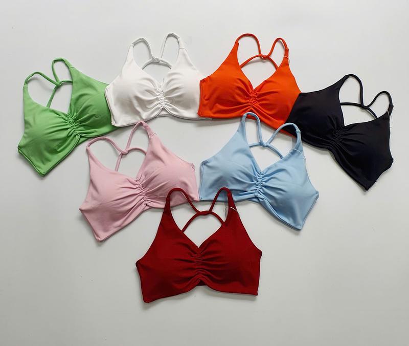 ÁO BRA NHÚN GIỮA B9 - THUN POLLY MỊN - MÚT RỜI - THÍCH HỢP ĐI TẬP GYM , AEROBIC , YOGA ,.., - MIDORI SPORT