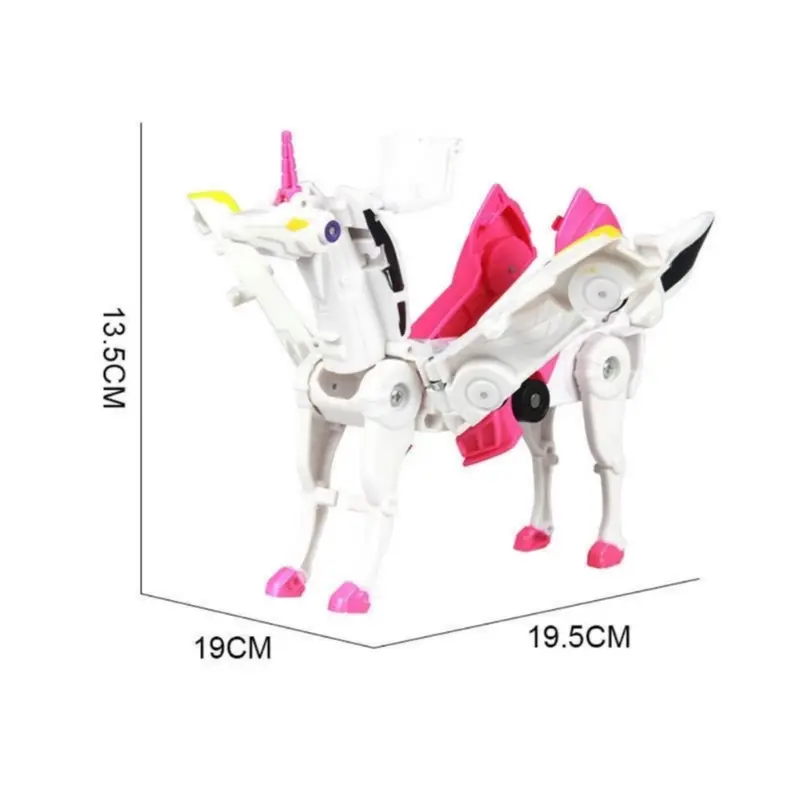 Đồ chơi ngựa Poly biến hình , 2 xe ô tô kỳ lân độc đáo thú vị 2