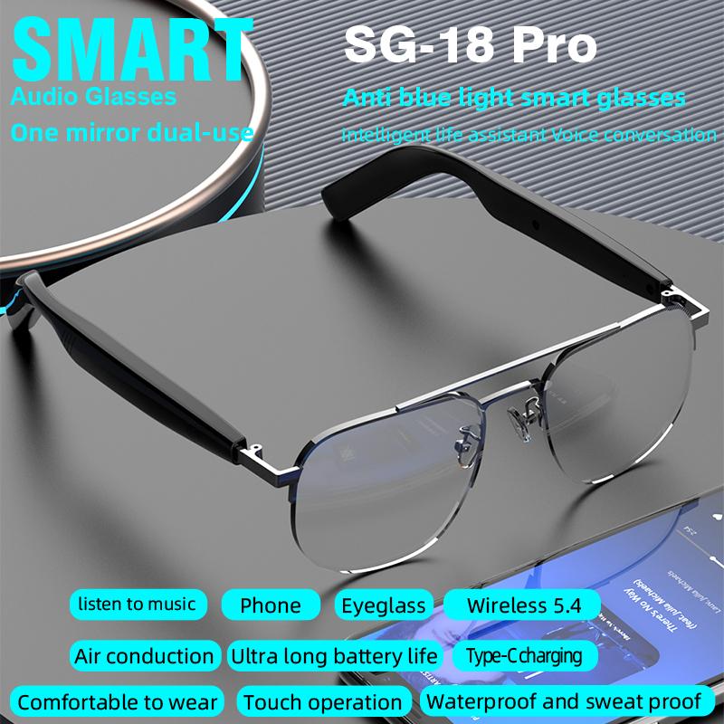 New Styles Fashion SG-15 Pro Smart Glasses Anti Blue Light Audio Glasses Portable Music Stereo For Sports Riding Sunglasses - Image 4