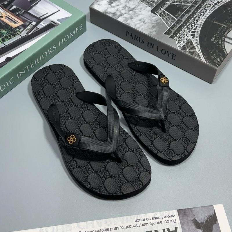 Dép Thailand Full Đen HDGCC , dép kẹp , đi biển du lịch cafe dạo phố. Cao Su Nam Đế Bằng