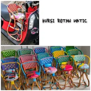 Kursi Rotan / Kursi Anak Boncengan Rotan / Boncengan Rotan Motor Matic / Rotan Anak Segala Motor Matic