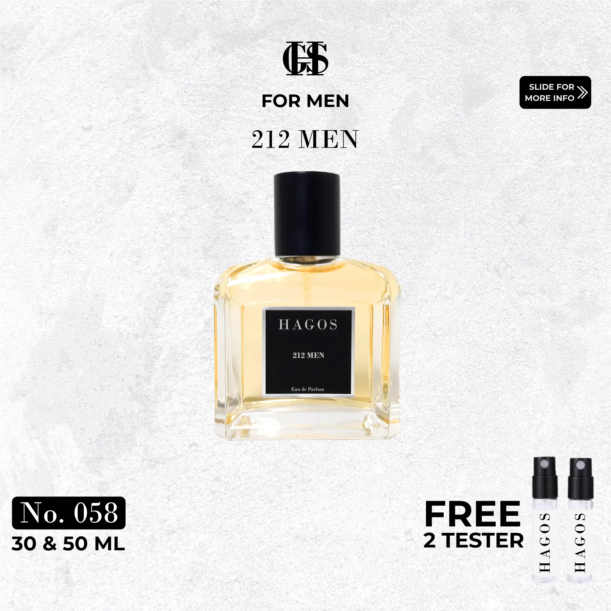No. 58 212MEN for Men - HAGOS PARFUM