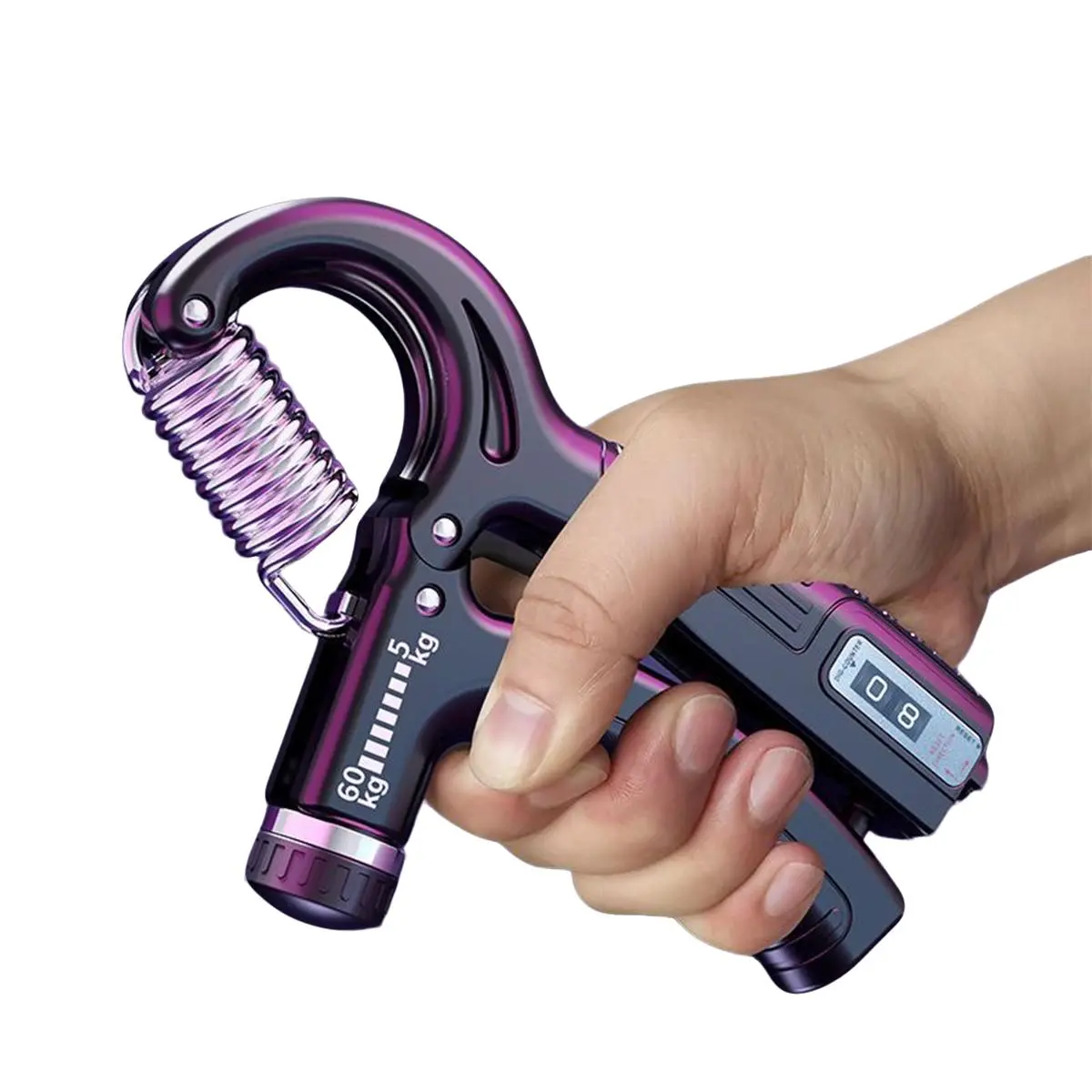 5-60kg Hand Grip Strengthener, Heavy Hand Grip Squeezer with Digital Display, Finger Exerciser for Home Gym, Wrist Strengthen Trainer for Hand Exercising