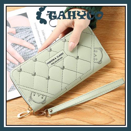  Ví nữ cầm tay nhiều ngăn đựng tiền dễ thương học sinh Phong Cách Hàn Quốc TAHYCO 2026 