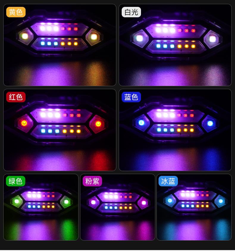 Product Introduction of Car Anti-Collision Solar Warning Flashing Light Strong Light Car Night Width Indicator Tail Light Motorcycle Bicycle Tail Light 3