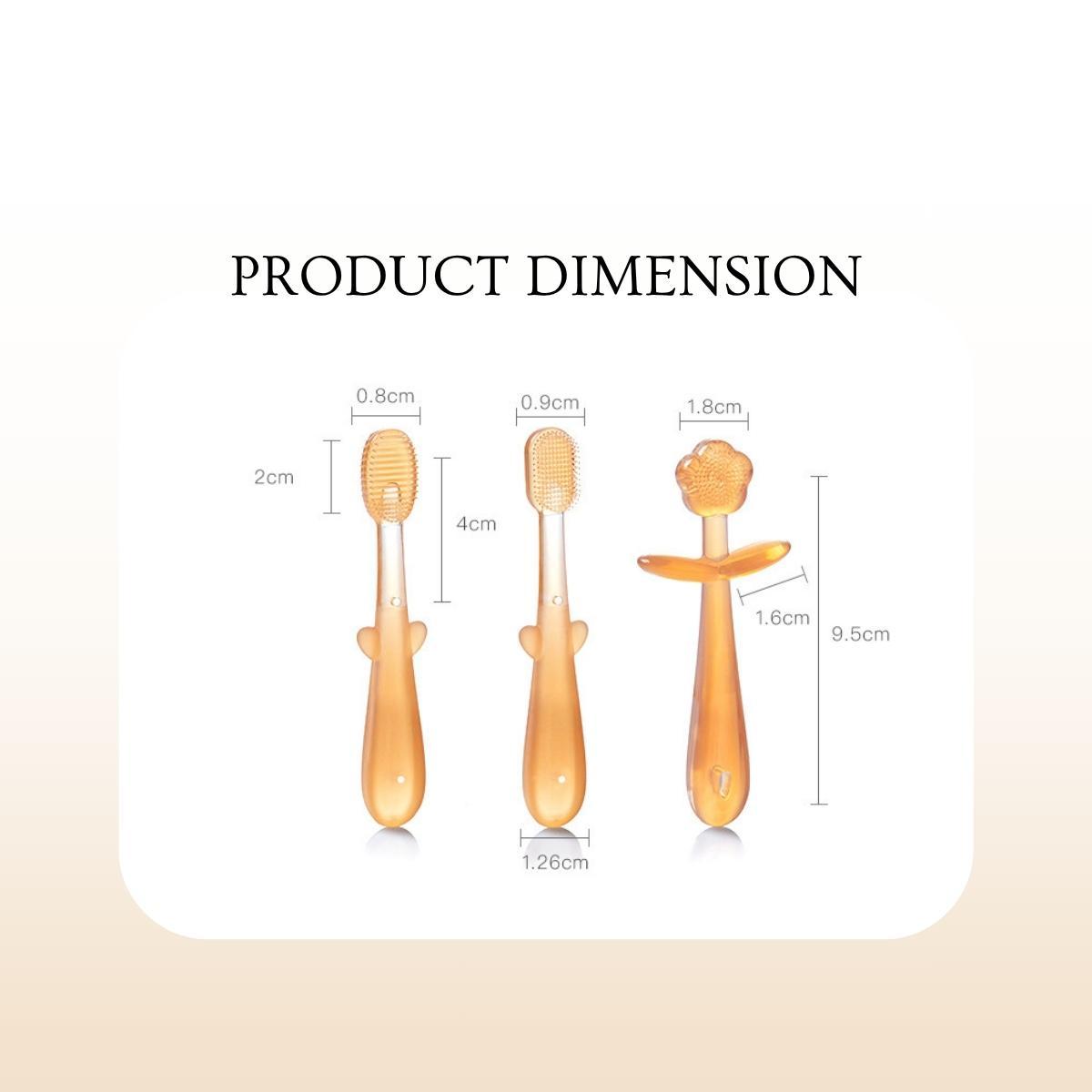 Berus Gigi Bayi 3 Dalam 1 Silikon | Baby 3 In 1 Silicone Tooth Brush ...