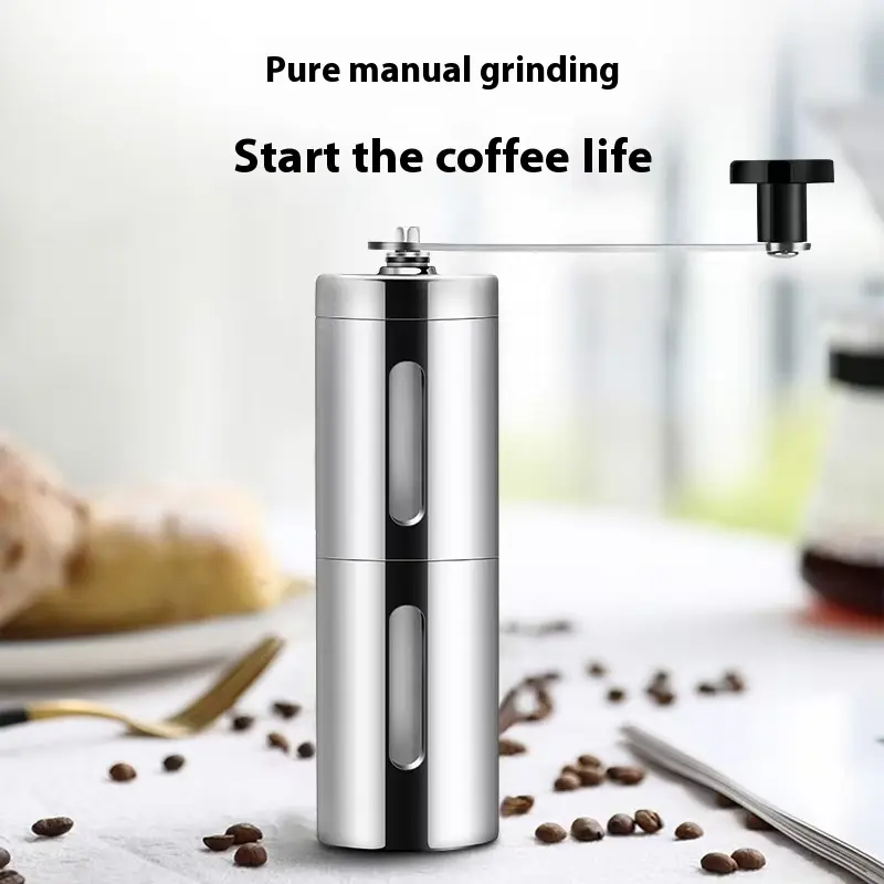 Manual Coffee Grinding Machine Hand Grinder Portable Stainless Steel Manual Grinding Machine Coffee Bean Grinder Household Tea