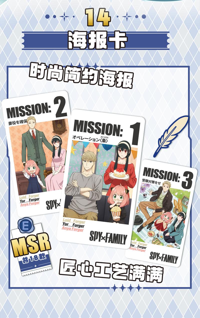 Product Introduction of SPY X FAMILY Anime Cute Cards collection Card 17
