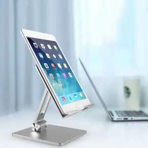 T-WOLF Dudukan Penahan Tablet Ipad Stand Holder - MT134 Aluminium Gray Meja
