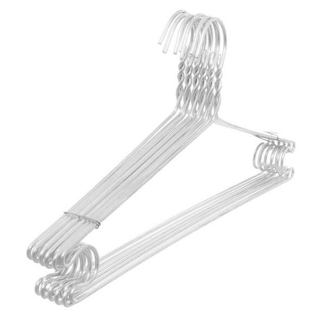 Combo 10 móc nhôm treo quần áo người lớn tiện lợi- MÓC ÁO NHÔM có 2 loại dày mỏng